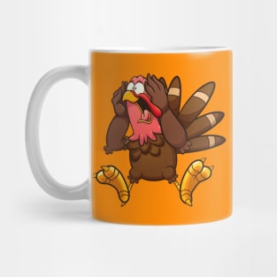 Scared turkey Mug